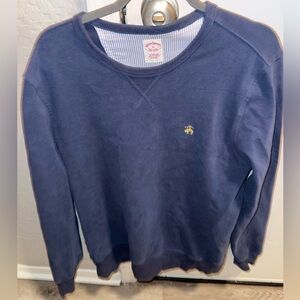 BROOKS BROTHER SWEATER MENS STRETCH SUEDED COTTON JERSEY SWEATSHIRT CORAL SIZE M